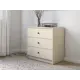 Комод Adeta Гурскен 14 3 ящика 69x38x67 см ЛДСП цвет бежевый