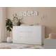 Комод Adeta Мальм 25 3 ящика 140x40x77 см ЛДСП цвет белый