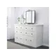 Комод Adeta Хемнес 8 ящиков 160x50x96 см ЛДСП цвет белый