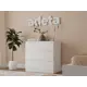 Комод Adeta Мальм 17 3 ящика 80x48x77 см ЛДСП цвет белый