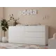 Комод Adeta Мальм 27 6 ящиков 180x48x77 см ЛДСП цвет белый