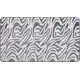 Коврик декоративный полиэстер Зебра 60x110 см цвет серый