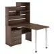 Компьютерный стол Мэрдэс СР-132-140 Ш-Ч-ЛЕВ 101x163x140 см ЛДСП цвет шоколад