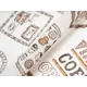 Ткань на отрез для шитья тюля батист "Кофейный микс" 600x300 см цвет бежево-коричневый
