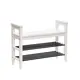 Скамья Leset Мира 85 85x65x32 см цвет белый