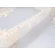 Ткань на отрез для шитья тюля вышивка на сетке "Нежные узоры" 600x280 см цвет золото