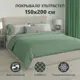 Покрывало Матрасоптторг 150200Изумруд, 150x200 см, полиэстер, изумрудное, зеленое