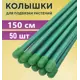 Набор зеленых колышков садовых Лето 50 шт по 1.5м