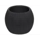 Горшок цветочный Navako lago 0.15l Navako 8.8 см 6.8 см 0.15 л пластик черный без автополива с блюдцем