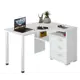 Компьютерный стол Мэрдэс СР-132С-130 БЕ-ПРАВ 101x75x130 см ЛДСП цвет белый
