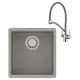 Интегрированная мойка Lemark Sinara LM3071C 40x42x20 см кварц цвет серый/хром