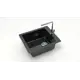 Врезная мойка Bergg Zett Lab B008Q004-K 50x42.50x19.50 см кварцит цвет черный