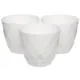 Горшок цветочный Navako rico 0.65l (3 штуки) Navako 11.5 см 10 см 0.65 л пластик белый без автополива с блюдцем