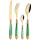 Набор столовых приборов Eme MIRAGE GOLD GREEN 638-029, 24 предмета