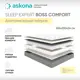 Матрас Askona Sleep Expert Boss Comfort 160x200 см независимый пружинный блок, двуспальный, ортопедический