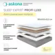 Матрас Askona Sleep Expert Profi Luxe 180x200 см независимый пружинный блок, евро, ортопедический
