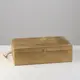 Подарочный ящик 34x21.5x10 см деревянный с закрывающейся крышкой с ручкой коричневый