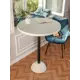 Стол круглый Мелодия света Bowl 950 80x80 см бетон цвет белый