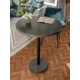 Обеденный стол круглый Мелодия света Flat 950 70x70 см бетон цвет графитовый
