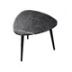 Кофейный столик круглый Callisto mobili 40x40x38 см торос черный