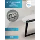 Стол журнальный Престиж черный/стекло прозрачное