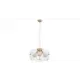 Люстра подвесная светодиодная LUMINA DECO LDP 6018-400 PR+F.GD Globo 3 лампы 12 м² цвет золото