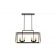 Люстра подвесная светодиодная LUMINA DECO LDP 1140-8 BK+MD Waldorf 8 ламп 32 м² цвет черный