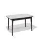 Кухонный стол прямоугольный Kenner 330743 120-160x120x76 см ЛДСП цвет белый/венге