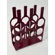 Полка для бутылок Мастерская Уюта Зонт wine_1223_vinous 32x40x11 см емкость 9 шт сталь цвет бордовый