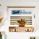Ключница Simaland 6 крючков "Корзина с цветами - Sweet home" 24x8.7x26 см