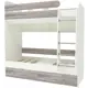 Кровать Кариви Юниор 5 00009-33-31-00 194x202x104 см цвет белый/бетон