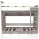 Кровать Кариви Юниор 5 80x190 193.2x201.8x103.2 см цвет белый/бетон