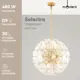 Люстра подвесная Moderli V10230-P12 Selectra 12 ламп 30 м² цвет латунь