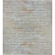 Панель ПВХ Decorpaneli Кирпич оранжевый с белым 770x700мм 0.54м²