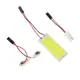 Автолампа светодиодная 12 В 36 SMD два переходника свет белый