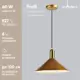 Светильник подвесной Moderli Forli V10438-1P 60Вт 220В E27 6 м² цвет золотой