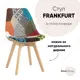 Стул кухонный Стул груп Frankfurt 82x57x48 см экокожа цвет разноцветный Y863 patchwork EAMES