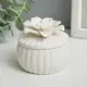 Шкатулка "Белый цветок" 6.5x6.5x6.5 см