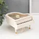 Шкатулка музыкальная "Белый рояль с балериной" 12x13.5x8.5 см