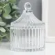Шкатулка "Гофре и купол" прозрачная 9x6.5x6.5 см