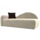 Диван Лига Диванов 022 118952L 213x90x82 см вельвет цвет бежевый/коричневый