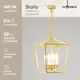 Люстра потолочная MODERLI V10380-4P STALA 4 лампы 20 м² цвет латунь