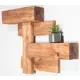 Настенная полка Брадо Wood 2 10x38 см дерево цвет орех