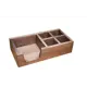 Органайзер для специй и салфеток Фабрика Скандия 40x10x20 см массив сосны цвет светлый орех