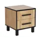 Тумба прикроватная Ивару 40x45x40 см 2 ящика ЛДСП цвет дуб золотой
