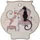 Подставка под горячее Agness "Парижские Коты" 16x16x1 см