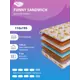 Матрас SkySleep Funny Sandwich 110x195 см беспружинный, полутораспальный, ортопедический, кокосовый