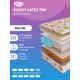 Матрас SkySleep Funny Latex TFK 80x186 см независимый пружинный блок, односпальный, ортопедический, латексный, кокосовый
