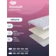 Топпер SkySleep Pleasure на шезлонг 165x215 см, беспружинный, для дивана, жесткость: низкая, двуспальный, ортопедический