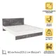 Кровать с изголовьем Doma Modul 140x200 см ЛДСП цвет белый/серый